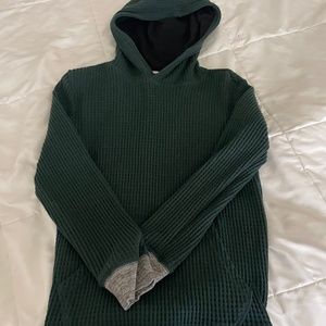 Hunter green Boys warm hoodie